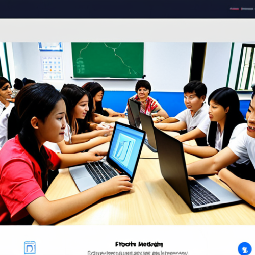 **

Prompt: Project-based learning in a vibrant online classroom, diverse students collaborate on a digital marketing campaign, brainstorming session, laptops with creative visuals, dynamic teamwork, modern and bright atmosphere, emphasizing practical skill development, Vietnamese context.

**