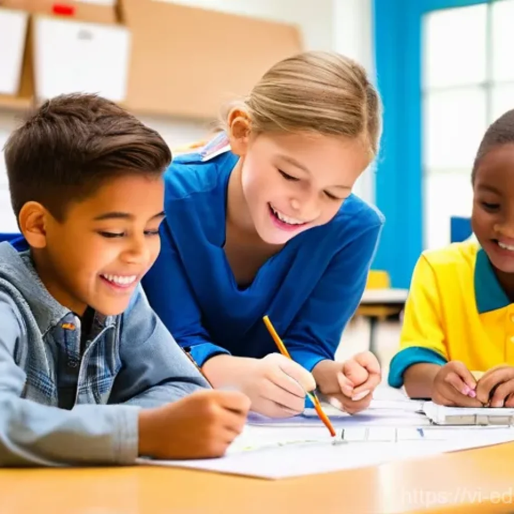 학생의 협력 능력을 평가하는 방법 - **Prompt 1: Collaborative Science Project**
    "A diverse group of four children, approximately 9-1...