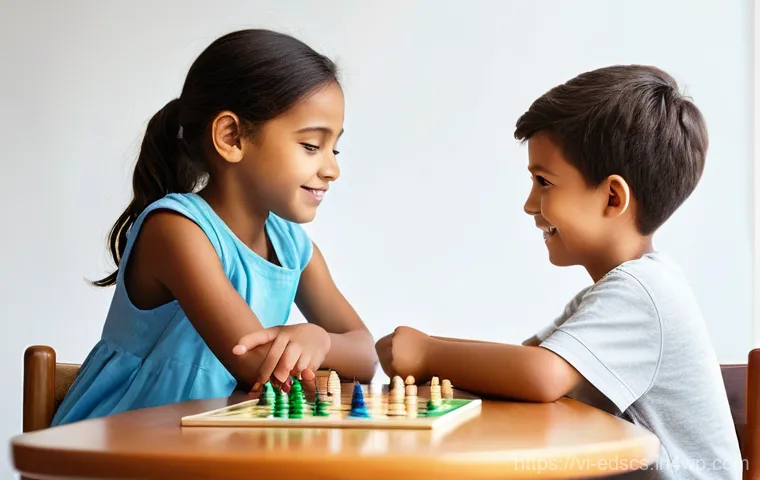 학생의 협력 능력을 평가하는 방법 - **Prompt 1: Collaborative Science Project**
    "A diverse group of four children, approximately 9-1...